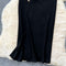 Niche Round Collar Black Knitted Dress