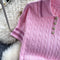 Lapeled Sweater&Pleated Skirt 2Pcs