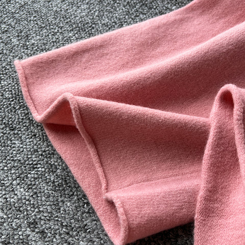 Hooded Sweater&Wide-leg Trousers 2Pcs