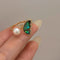 Butterfly Pearl Opening Index Finger Ring