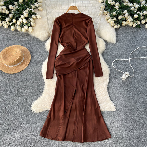 French Style Knotted Buckle Party Dress