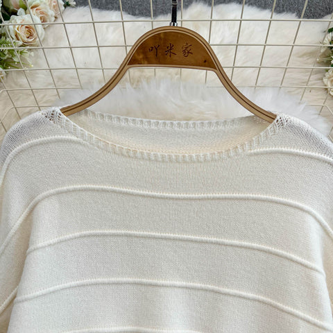 Sweater&Trousers White Sportswear 2Pcs