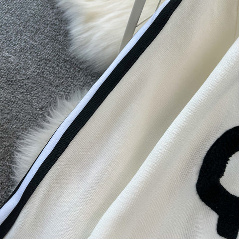 Zipped Cardigan&Trousers Casual 2Pcs