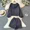 Hooded Jacket&Shorts Loose 2Pcs