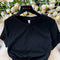 Niche Round Collar Black Knitted Dress