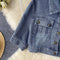 Shirt Blazer&Skirt Shorts Denim 2Pcs