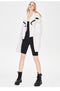 Color Blocking Elastic Pendulum Jacket