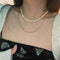 Vintage French Stacked Wear Collarbone Chain