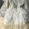 High-end Fur Patchwork Sequined Dress