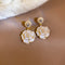 Pearls And Diamonds Camellia Earrings