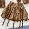 Fringed Top&Jacket&Skirt Niche 3Pcs