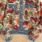 Floral Jacquard Denim Patchwork Jacket