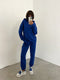 Hooded Sweatshirt&Trousers Draped 2Pcs