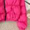 Simple Design Padded Puffy Jacket