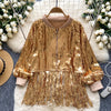 Niche Shiny Fringe Zipped Jacket