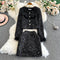 Sequined Cardigan&Skirt Elegant 2Pcs