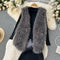 Knitwear&Furry Vest&Fishtail Skirt 3Pcs