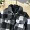 Black&White Plaid Tweed Jacket