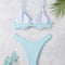 Solid Color Embossed Swimsuit