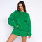 Oversized Sweatshirt&Shorts Sportswear 2Pcs