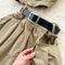 Lapeled Top&Pleated Skirt 2Pcs