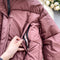 Solid Color Padded Puffy Jacket