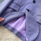 Korean Style V-neck Purple Blazer