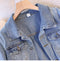 Simple Design Slim-fit Denim Jacket