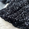 Sequined Black Dress&Furry Shawl 2Pcs