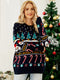 Niche Christmas Patterns Thermal Sweater