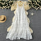 3d Floral Loose-fit Slip Dress