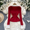 High-end Lace Bow Bottoming Knitwear