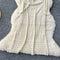 Elegant Hollowed Crochet Knitted Dress