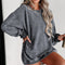 Casual Round Collar Oversized Sweatshirt