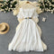 Vintage 3d Petal Pleated Dress