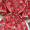 Niche Floral Embroidered Ruffled Dress