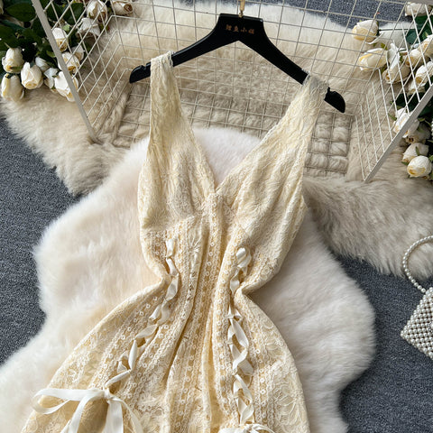 Niche Ruffle Fringed Slip Dress