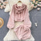 Furry Sweatshirt&Shorts Homewear 2Pcs