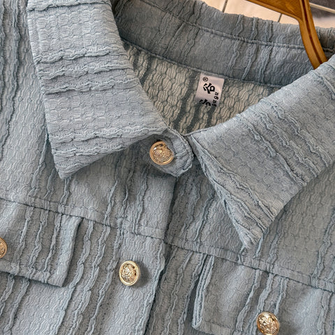 Niche Shirt&Wide-leg Trousers 2Pcs