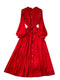 Solid Color Lace Patchwork Dress