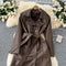 Vintage Lace-up PU Trench Coat