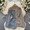 Chic Asymmetric Denim Patchwork Jacket