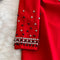 Chinese Red Beaded Slim-fit Dress