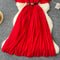 Vintage 3d Petal Pleated Dress