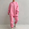 Oversized Sweatshirt&Casual Trousers 2Pcs