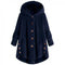 Irregular Design Hooded Fleece Coat