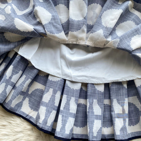 High-end Pattern Printed Lace-up Dress