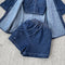 Outwear Shirt&Camisole&Shorts Denim 3Pcs