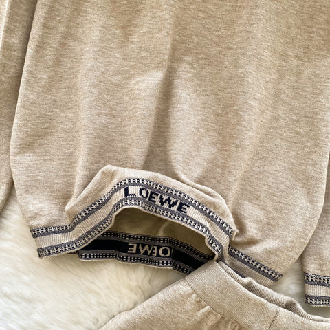 LOGO Embroidered Sweater&Trousers 2Pcs