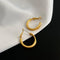 Premium Bright Surface Circle Earrings